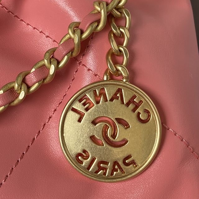 2023 CC original calfskin 22 mini handbag AS3980 pink