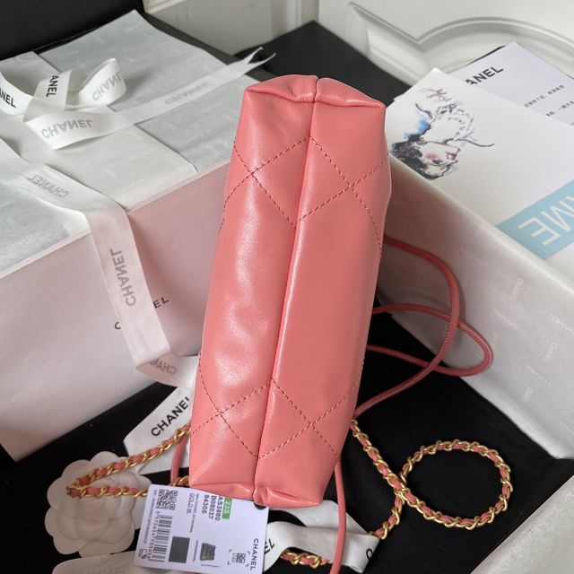 2023 CC original calfskin 22 mini handbag AS3980 pink