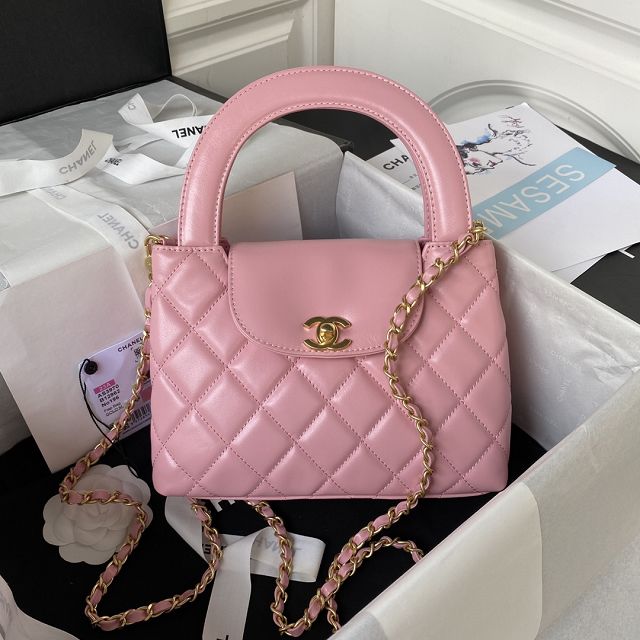 2023 CC original lambskin top handle bag AS3970 pink