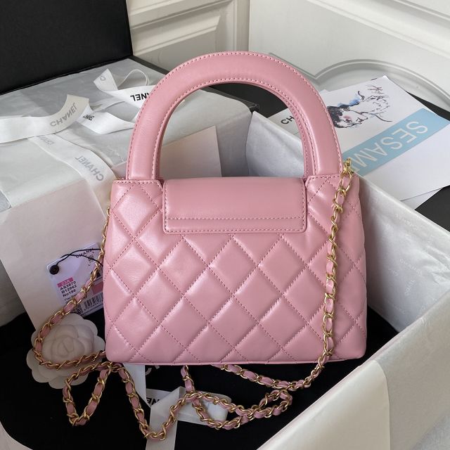 2023 CC original lambskin top handle bag AS3970 pink