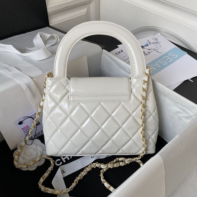 2023 CC original lambskin top handle bag AS3970 white