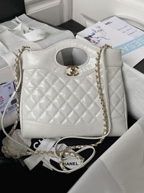 2023 CC original calfskin 31 mini shopping bag AS1010 white