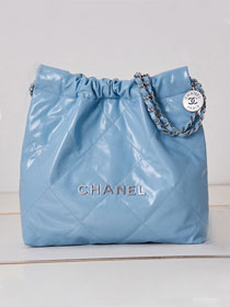 2023 CC original calfskin 22 small handbag AS3260 sky blue