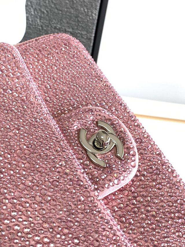 2023 CC original sequins mini flap bag AS3966 pink