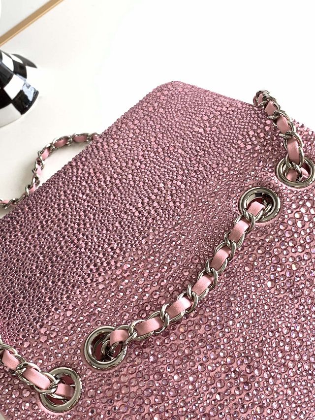 2023 CC original sequins mini flap bag AS3966 pink