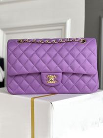 CC original lambskin medium flap bag A01112 purple