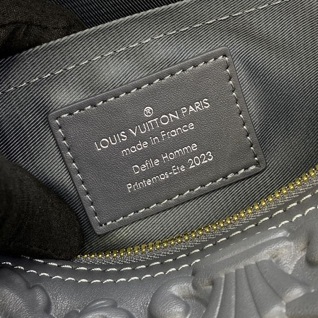 Louis vuitton original calfskin city keepall M21835 grey