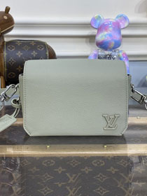 Louis vuitton original calfskin fastline wearable wallet M82085 light grey