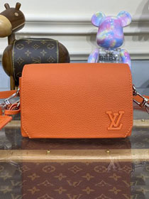 Louis vuitton original calfskin fastline wearable wallet M82085 orange