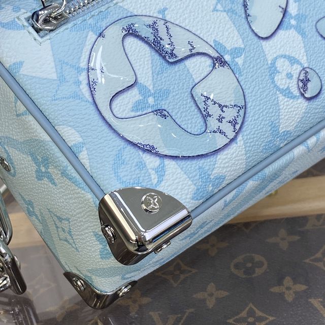 Louis vuitton original monogram canvas mini soft trunk M22588 blue