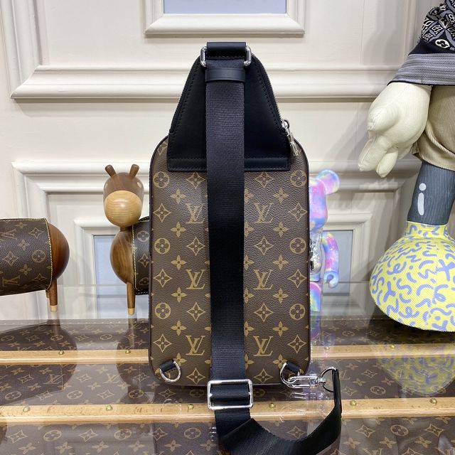 Louis vuitton original monogram eclipse avenue sling bag M46327