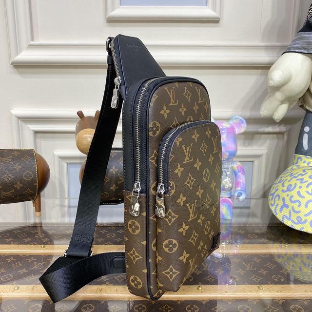 Louis vuitton original monogram eclipse avenue sling bag M46327