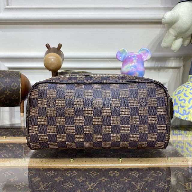 Louis vuitton original damier ebene dopp kit toiletry pouch N40127 