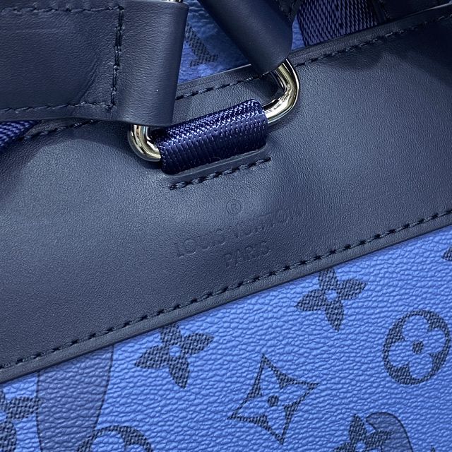 Louis vuitton original monogram canvas christopher backpack mm M22636 blue