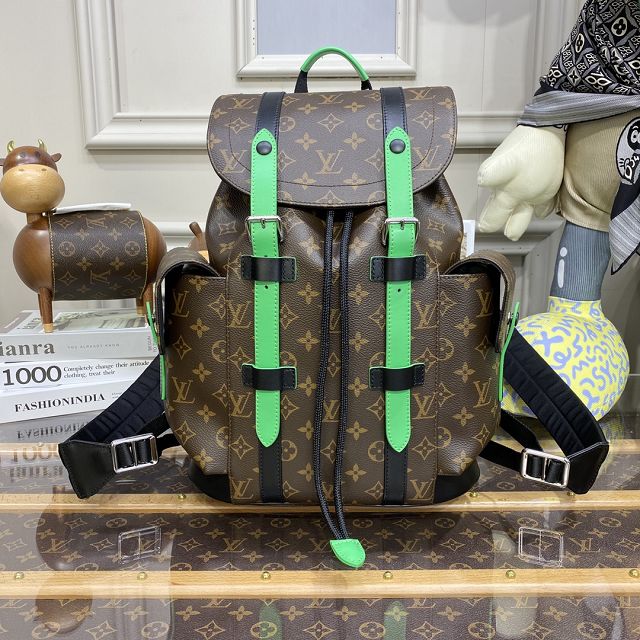 Louis vuitton original monogram canvas christopher backpack pm M46247 green