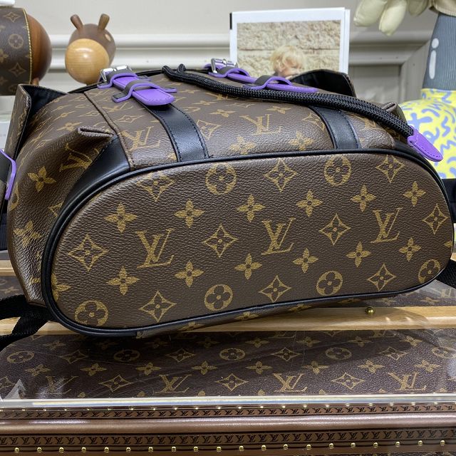 Louis vuitton original monogram canvas christopher backpack pm M46247 purple
