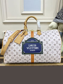 Louis vuitton original monogram canvas keepall 50 M41416 white