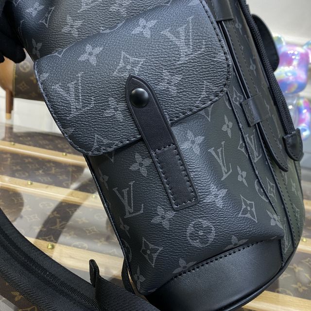 Louis vuitton original monogram eclipse christopher backpack pm M46332