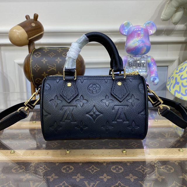 2023 Louis vuitton original calfskin nano speedy M82450 black