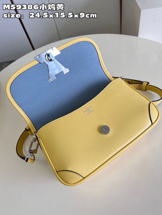 2023 Louis vuitton original epi leather buci crossbody M59386 yellow