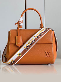 Louis vuitton original epi leather cluny BB handbag M59134 caramel