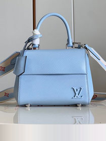 Louis vuitton original epi leather cluny mini handbag M58928 blue