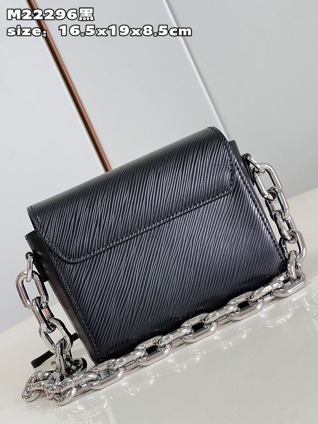 Louis vuitton original epi leather twist mini handbag M22296 black