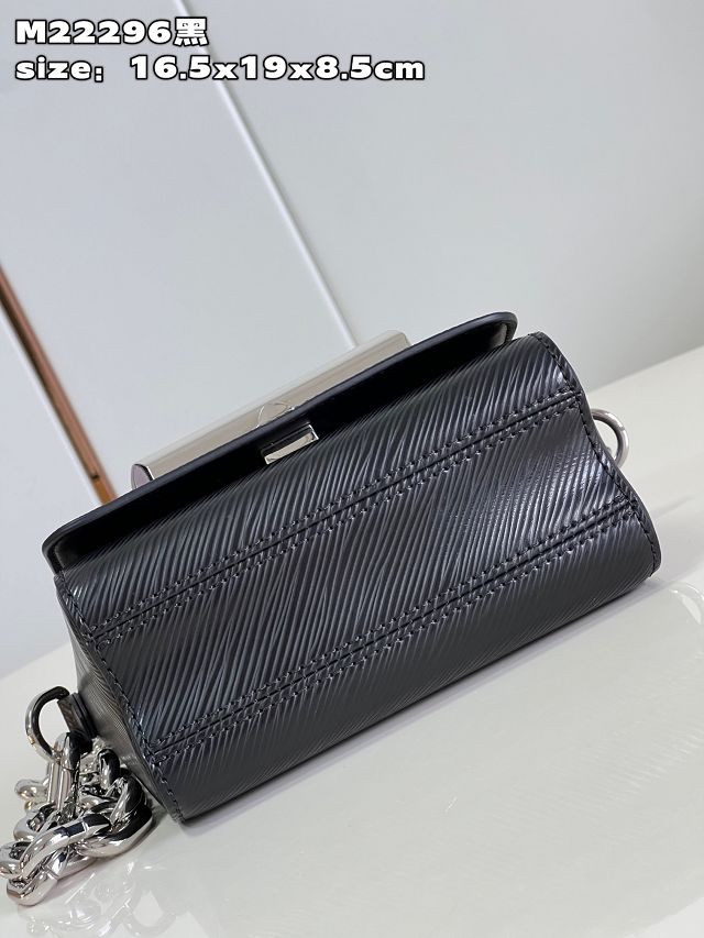 Louis vuitton original epi leather twist mini handbag M22296 black