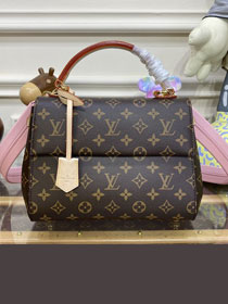 Louis vuitton original monogram canvas cluny BB handbag M44267 pink