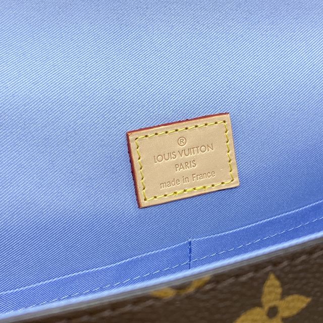 Louis vuitton original monogram canvas cluny BB handbag M44463 blue