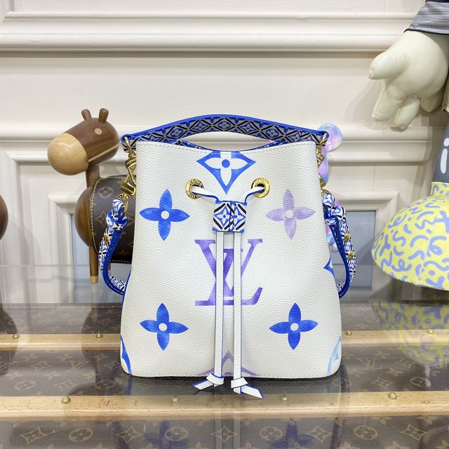 Louis vuitton original monogram canvas neonoe BB M22986 blue