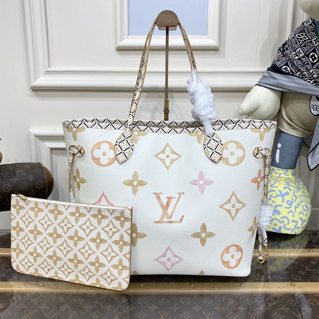 2023 Louis vuitton original monogram canvas neverfull MM M22978 beige