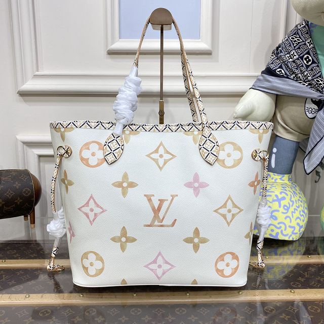 2023 Louis vuitton original monogram canvas neverfull MM M22978 beige