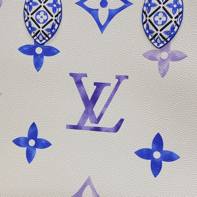 2023 Louis vuitton original monogram canvas onthego MM M22975 blue