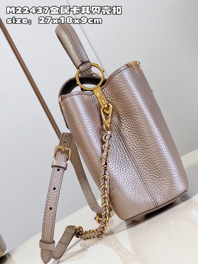 Louis vuitton original calfskin capucines BB handbag M22055 light gold