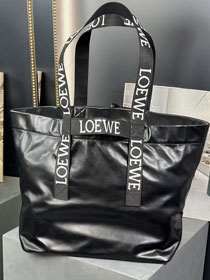 Loewe original calfskin fold shopper bag LW0001 black