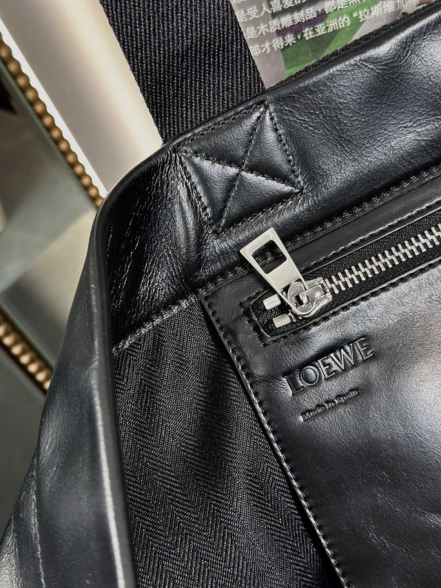 Loewe original calfskin fold shopper bag B507X23 black