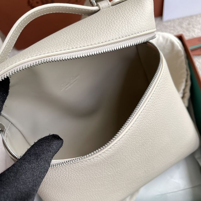 Loro Piana original calfskin extra pocket backpack FAN4041 light grey