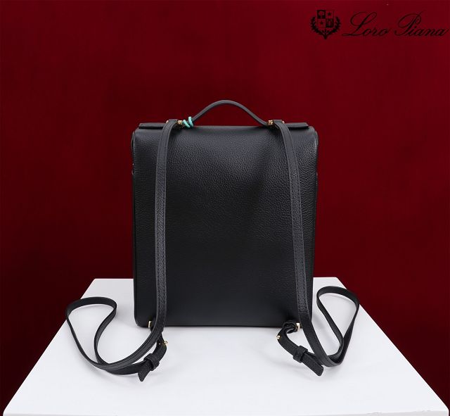 Loro Piana original calfskin extra pocket backpack FAN4041 black