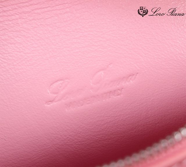 Loro Piana original calfskin extra pocket pouch L19 FAN4045 pink