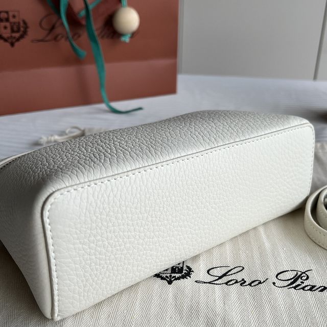 Loro Piana original calfskin extra pocket pouch L19 FAN4045 white