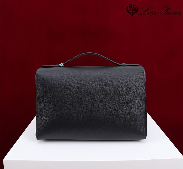 Loro Piana original calfskin extra pocket pouch L27 FAI8511 black