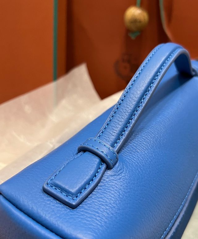 Loro Piana original calfskin extra pocket pouch L27 FAI8511 blue