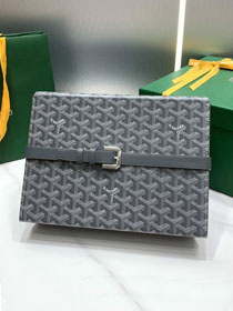 Goyard original canvas 8 watch case GY0035 grey