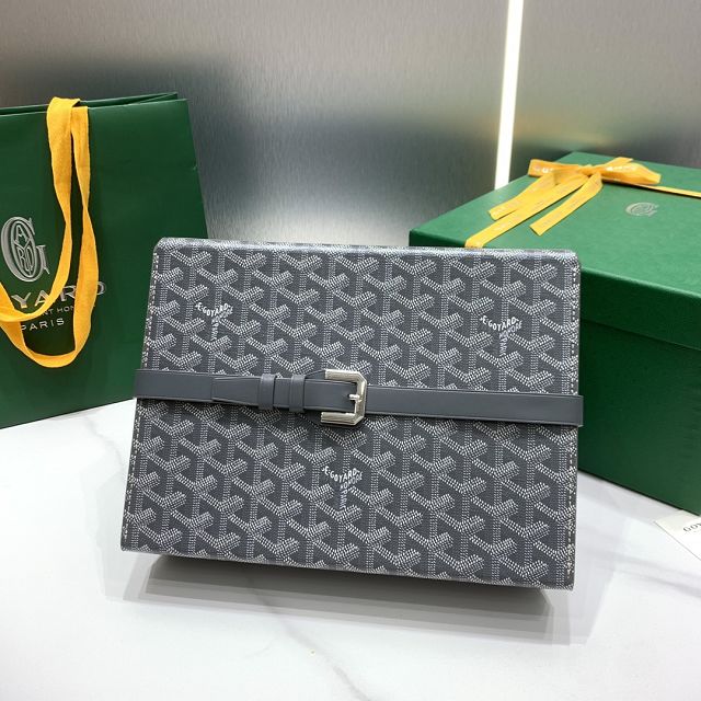 Goyard original canvas 8 watch case GY0035 grey