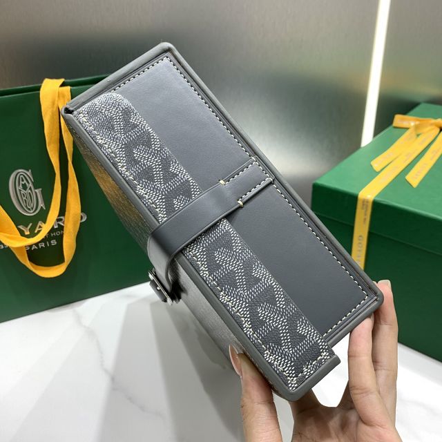 Goyard original canvas 8 watch case GY0035 grey