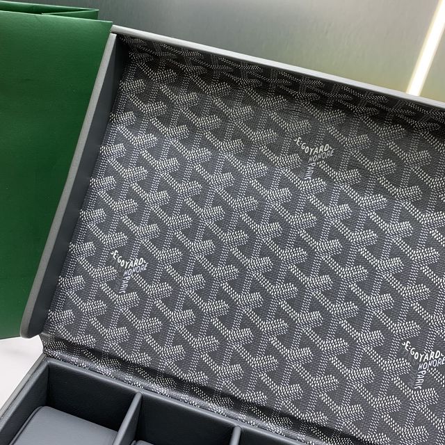 Goyard original canvas 8 watch case GY0035 grey