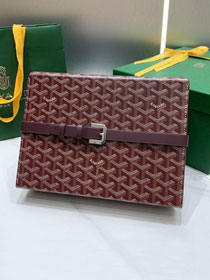 Goyard original canvas 8 watch case GY0035 burgundy