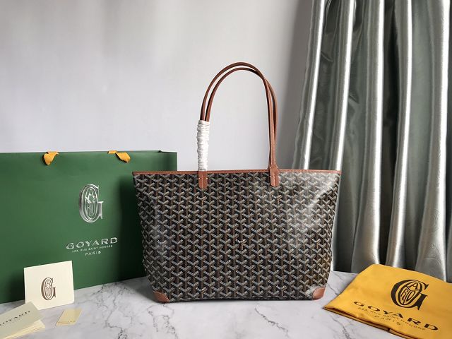 Goyard original canvas artois MM bag GY0034 black&brown