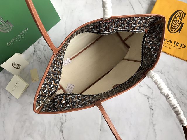 Goyard original canvas artois MM bag GY0034 black&brown